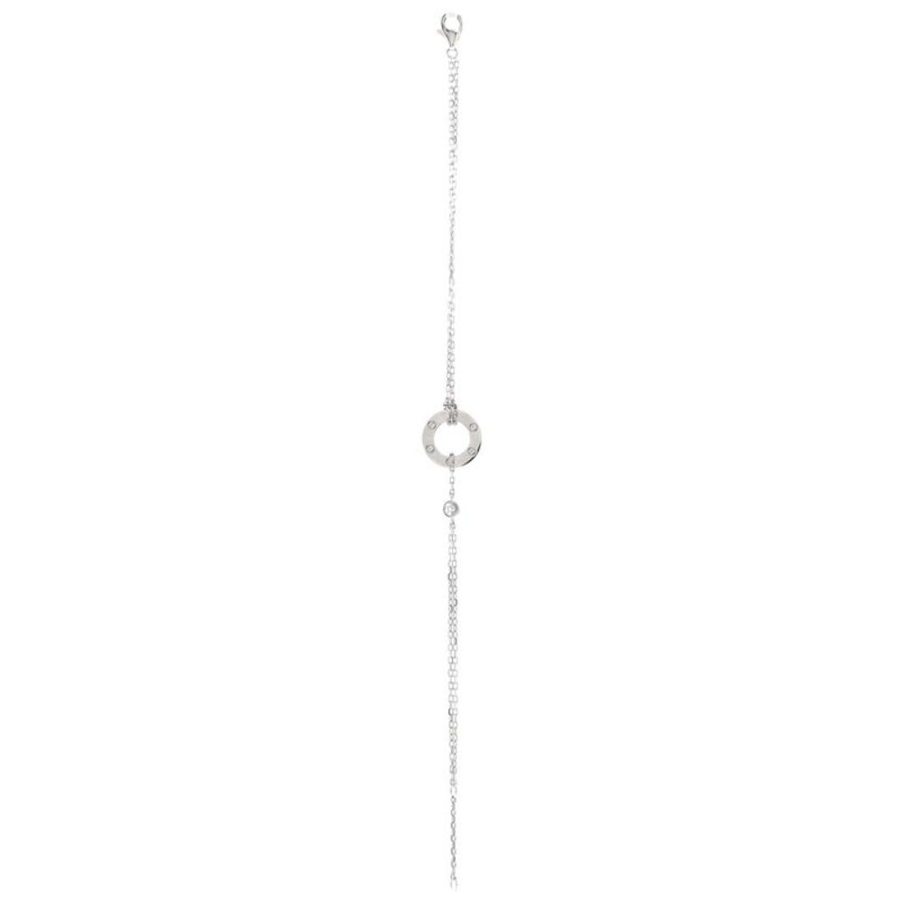 Cartier 2 Diamonds Love Bracelet 18K White Gold with Diamonds - - Picture 2 of 3